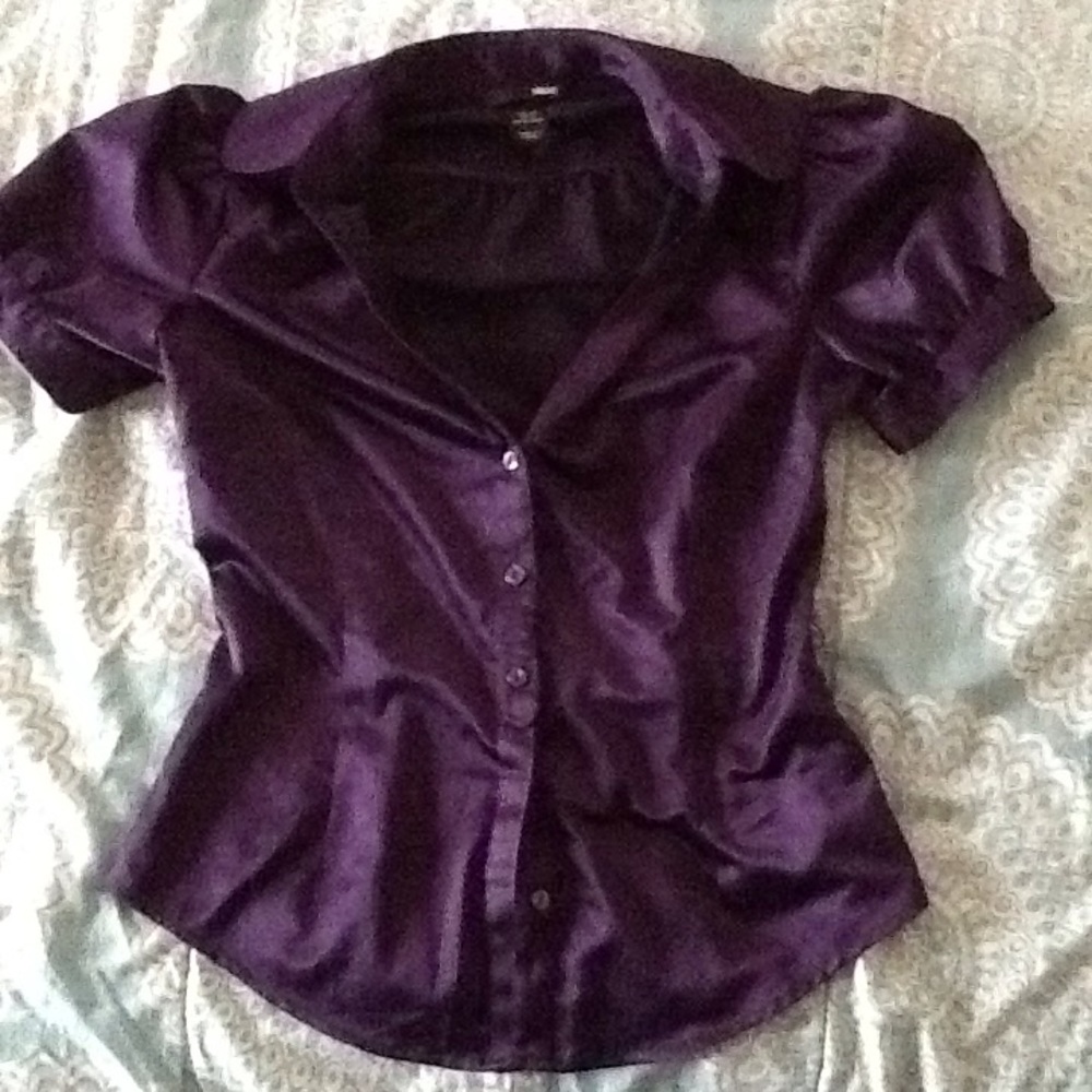 Silk button down shirt